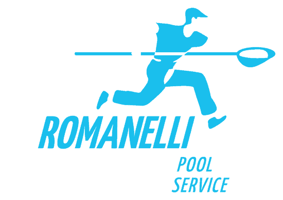 pool-service-tech-running-romanelli-and-son-logo-vertical