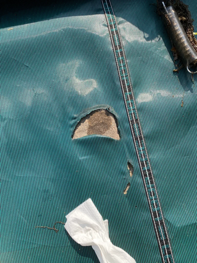 Large Rips On Pool Cover
