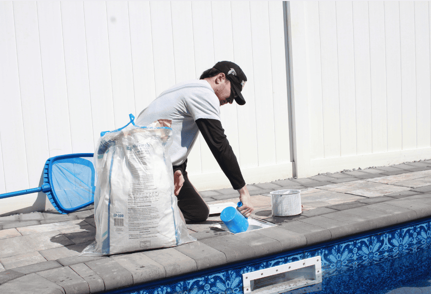 Pool Professional Mixing Chemicals