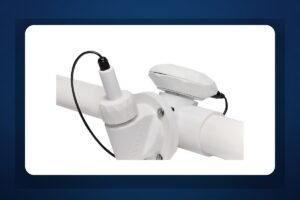 Crystal Water Monitor installed inline at a pool equipment pad