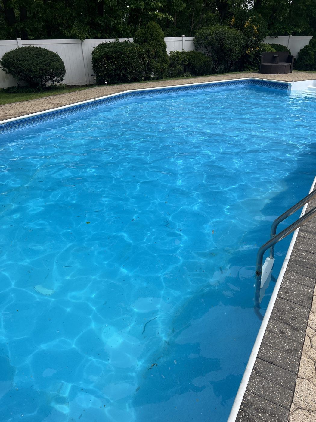 A crystal clear pool on a weekly service route